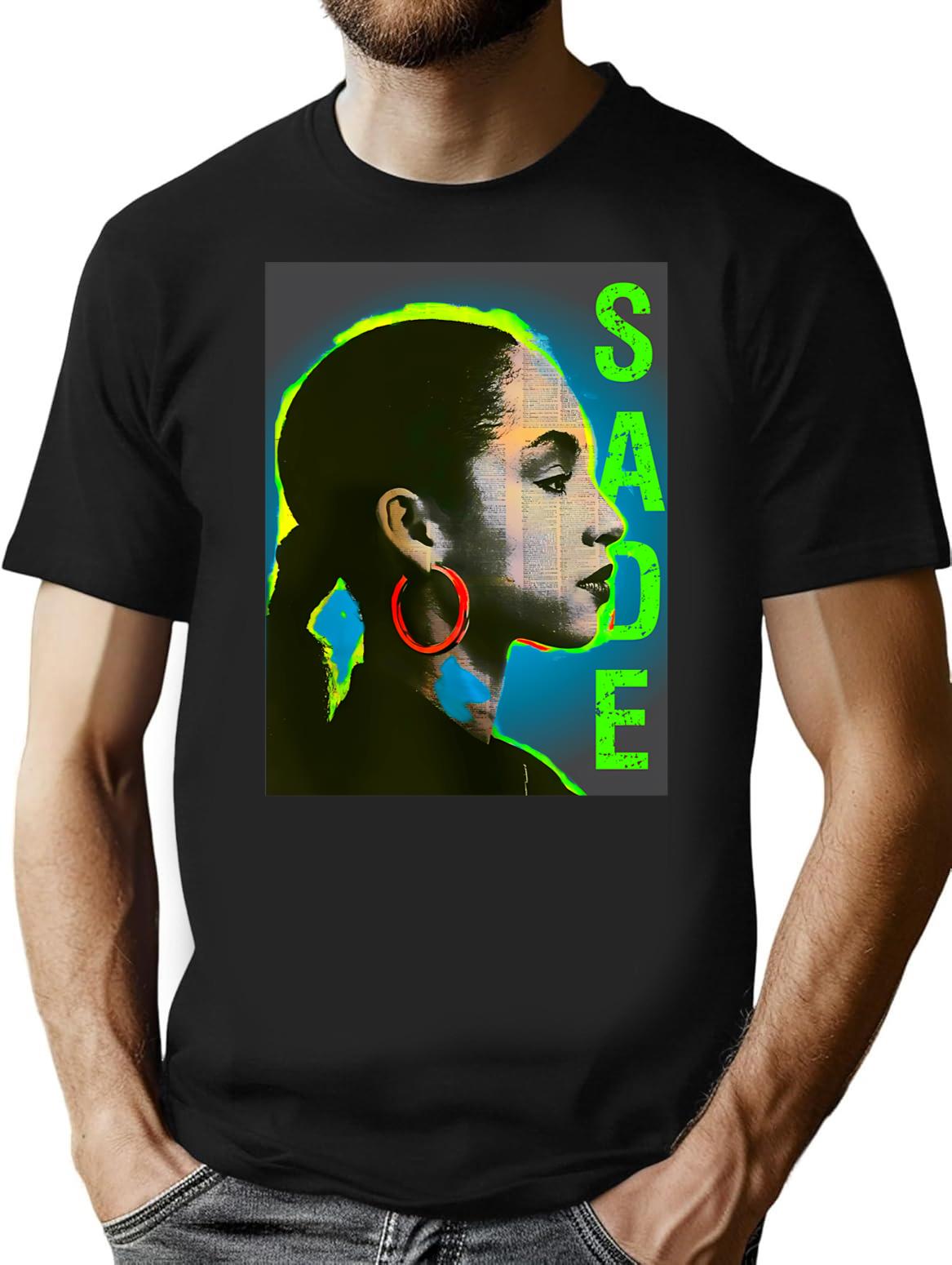Chemise Sadefunny Shirt Sade T-ee Shirt Sade T-Shirt - Black