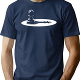 Chess Pawn King Funny Art For Chess Players Grandmasters T-Shirt - Navy