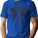 Chess T-Shirt - Retro Graphic Tee for Men & Women - Blue