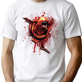 Chestburster Alien Xenomorph Sci Fi Horror T-Shirt for Men & Women, T-Shirts Graphic Tee - White