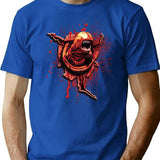 Chestburster Alien Xenomorph Sci Fi Horror T-Shirt for Men & Women, T-Shirts Graphic Tee - Blue