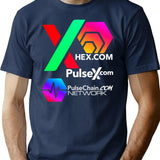 Chex Pulsex Pulsechain T-Shirt - Retro Graphic Tee for Men & Women - Navy