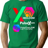 Chex Pulsex Pulsechain T-Shirt - Retro Graphic Tee for Men & Women - Green