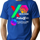 Chex Pulsex Pulsechain T-Shirt - Retro Graphic Tee for Men & Women - Blue