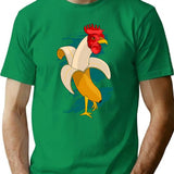 Chicken Banana Farming Chickens T-Shirt - Retro Graphic Tee for Men & Women - Green
