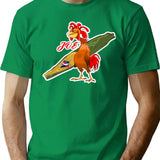 Chicken Joe T-Shirt - Retro Graphic Tee for Men & Women - Green