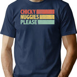 Chicky Nuggies Meme Nuggets Vintage Distressed T-Shirt - Navy