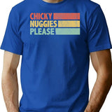 Chicky Nuggies Meme Nuggets Vintage Distressed T-Shirt - Blue