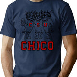Chico State Vintage Drinking Wildcats Logo From The 1970x27s 1980x27s Classic Copy Copy T-Shirt - Navy