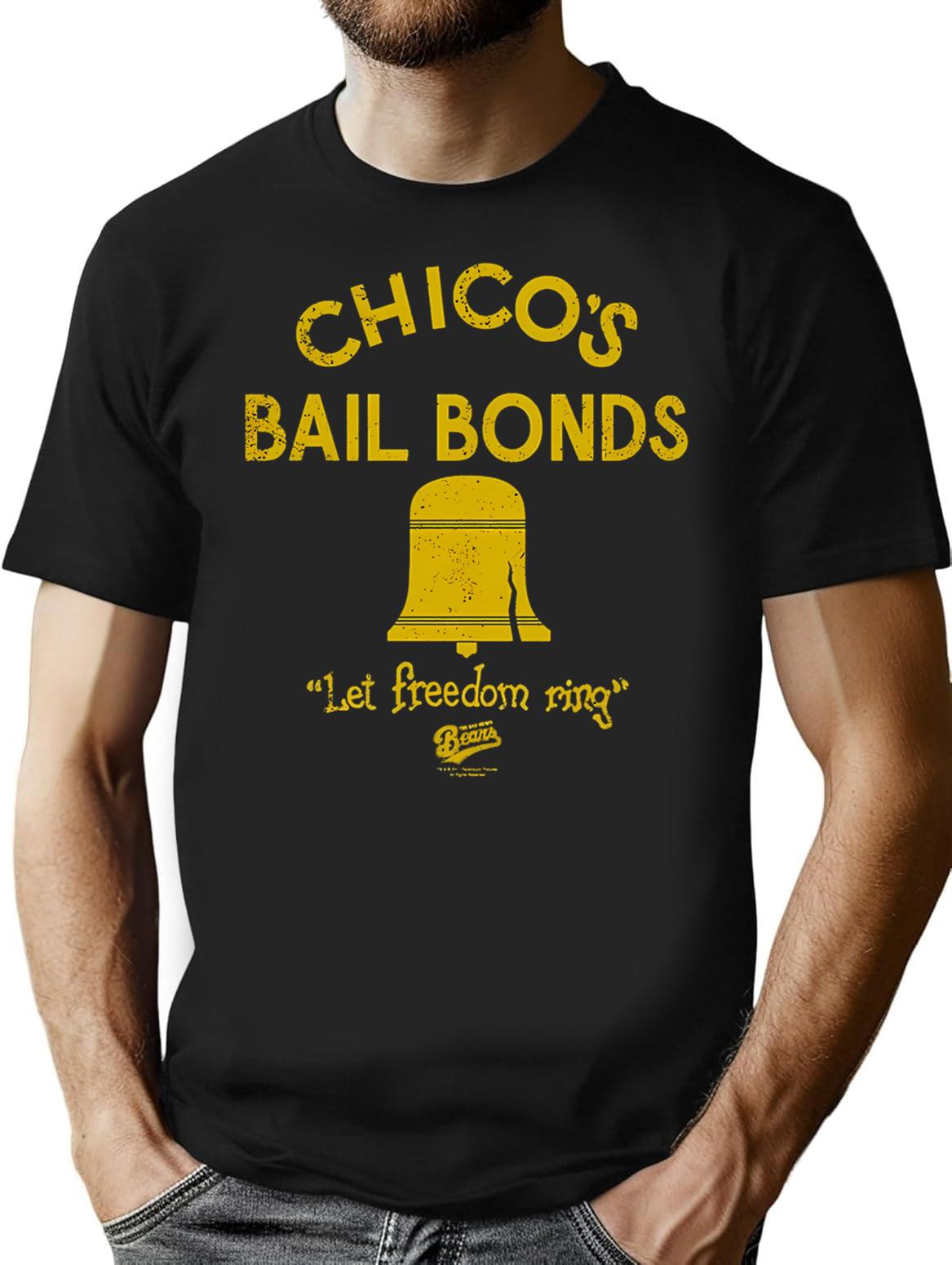 Chico's Bail Bonds T-Shirt - Retro Graphic Tee for Men & Women - Black