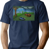 Childhood T-Shirt for Men & Women, T-Shirts Graphic Tee - Navy