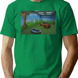 Childhood T-Shirt for Men & Women, T-Shirts Graphic Tee - Green