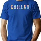 Chillax T-Shirt - Retro Graphic Tee for Men & Women - Blue