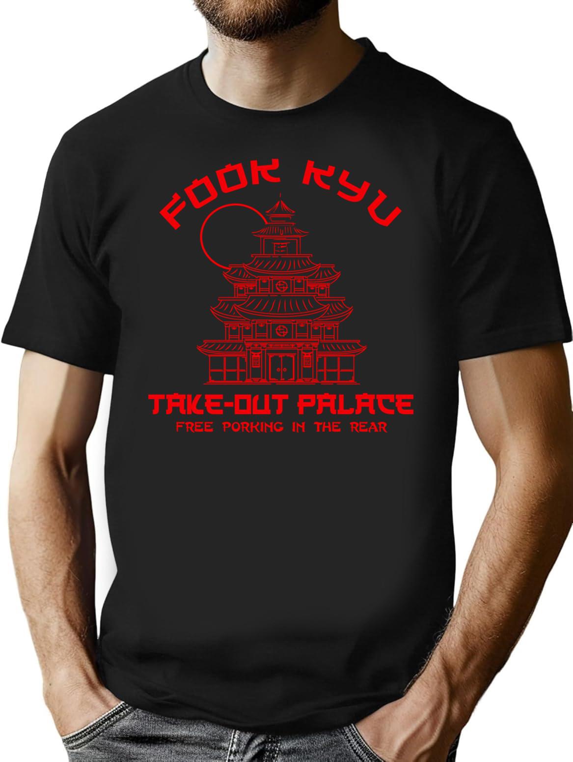 Chinese Takeout Fook Kyu Palace T-Shirt for Men & Women, T-Shirts Graphic Tee - Black