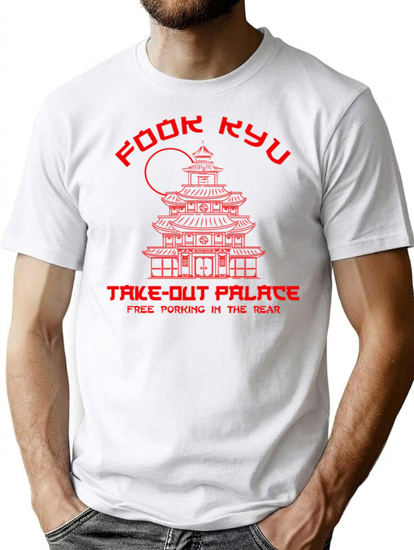Chinese Takeout Fook Kyu Palace T-Shirt for Men & Women, T-Shirts Graphic Tee - White