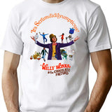 Chocolate Factory T-Shirt - Retro Graphic Tee for Men & Women - White