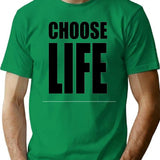 Choose Life Classic T-shirt - Retro Graphic Tee for Men & Women - Green
