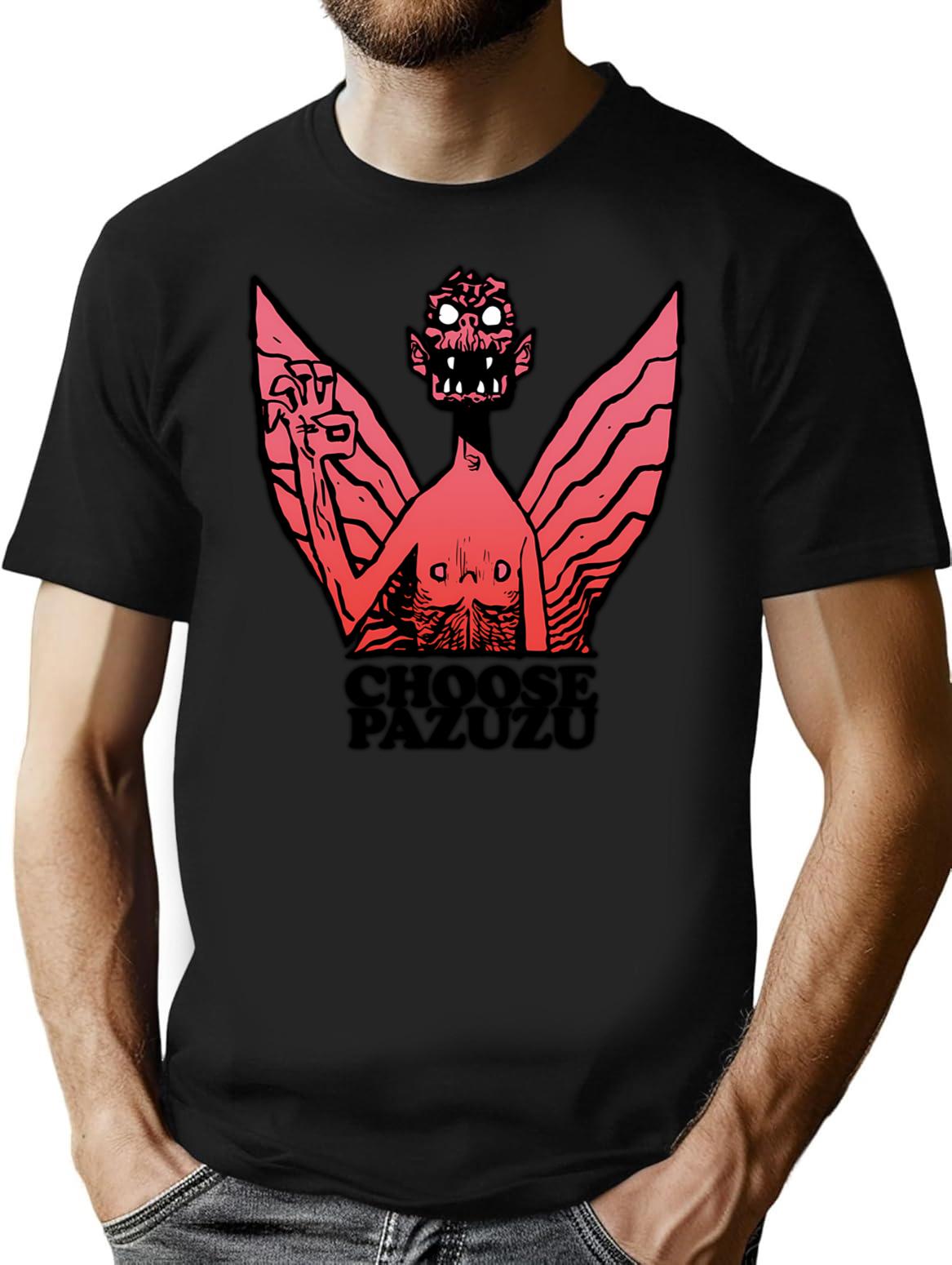 Choose Pazuzu T-Shirt - Retro Graphic Tee for Men & Women - Black