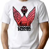 Choose Pazuzu T-Shirt - Retro Graphic Tee for Men & Women - White