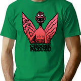 Choose Pazuzu T-Shirt - Retro Graphic Tee for Men & Women - Green