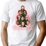 Chris-mas Tree T-Shirt - Retro Graphic Tee for Men & Women - White