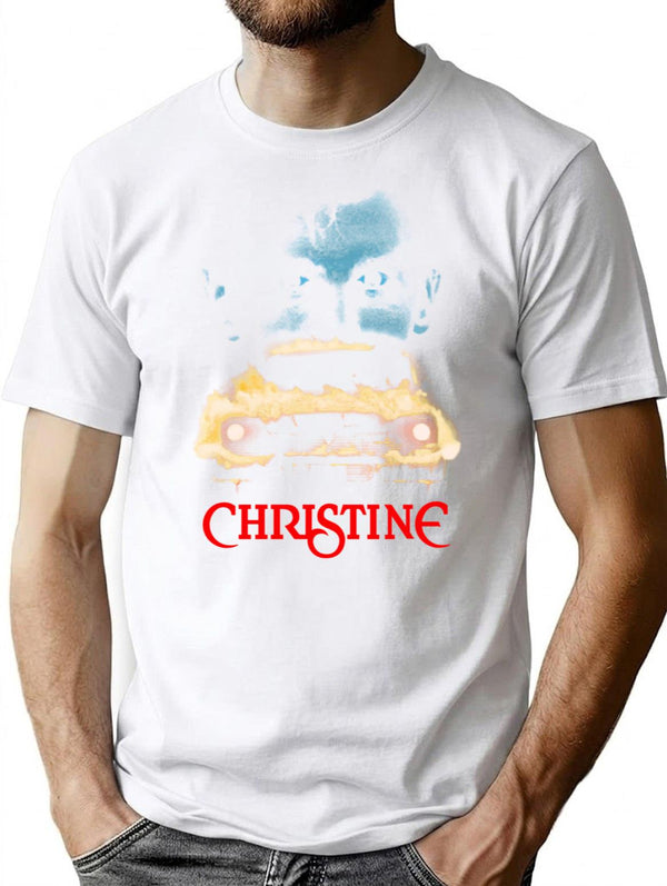 Christine Face T-Shirt for Men & Women, T-Shirts Graphic Tee - White