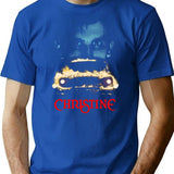 Christine Face T-Shirt for Men & Women, T-Shirts Graphic Tee - Blue