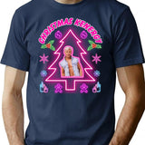 Christmas Kenergy T-Shirt - Retro Graphic Tee for Men & Women - Navy