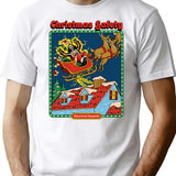 Christmas Safety T-Shirt - Retro Graphic Tee for Men & Women - White