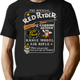 Christmas Story Official Red Ryder Carbine Action 200 Shot Range Model Air Rifle T-Shirt for Men & Women, T-Shirts Graphic Tee - Black