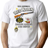 Christmas Story Official Red Ryder Carbine Action 200 Shot Range Model Air Rifle T-Shirt for Men & Women, T-Shirts Graphic Tee - White