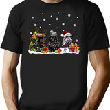 Christmas T-Shirt - Retro Graphic Tee for Men & Women - Black