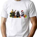 Christmas T-Shirt - Retro Graphic Tee for Men & Women - White