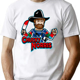 Chucky Norris Doll T-Shirt for Men & Women, T-Shirts Graphic Tee - White
