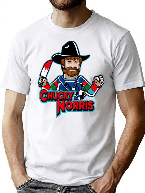 Chucky Norris Doll T-Shirt for Men & Women, T-Shirts Graphic Tee - White