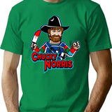 Chucky Norris Doll T-Shirt for Men & Women, T-Shirts Graphic Tee - Green