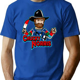 Chucky Norris Doll T-Shirt for Men & Women, T-Shirts Graphic Tee - Blue
