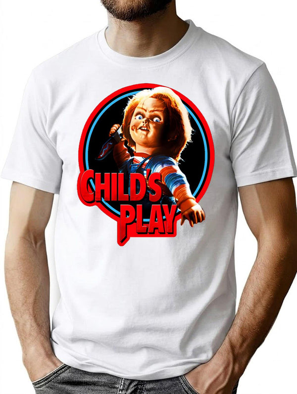Chucky T-Shirt for Men & Women, T-Shirts Graphic Tee - White