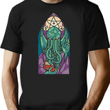 Church Of Cthulhu T-Shirt for Men & Women, T-Shirts Graphic Tee - Black