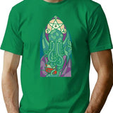 Church Of Cthulhu T-Shirt for Men & Women, T-Shirts Graphic Tee - Green