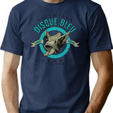 Cigarettes Disque Bleu Filtre 1954 T-Shirt - Retro Graphic Tee for Men & Women - Navy