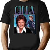 Cilla Black Homage Funny Uk Tv Legend 80's 90's Retro T-Shirt - Black