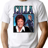 Cilla Black Homage Funny Uk Tv Legend 80's 90's Retro T-Shirt - White