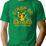 Cinco De Drinko T-Shirt for Men & Women, T-Shirts Graphic Tee - Green