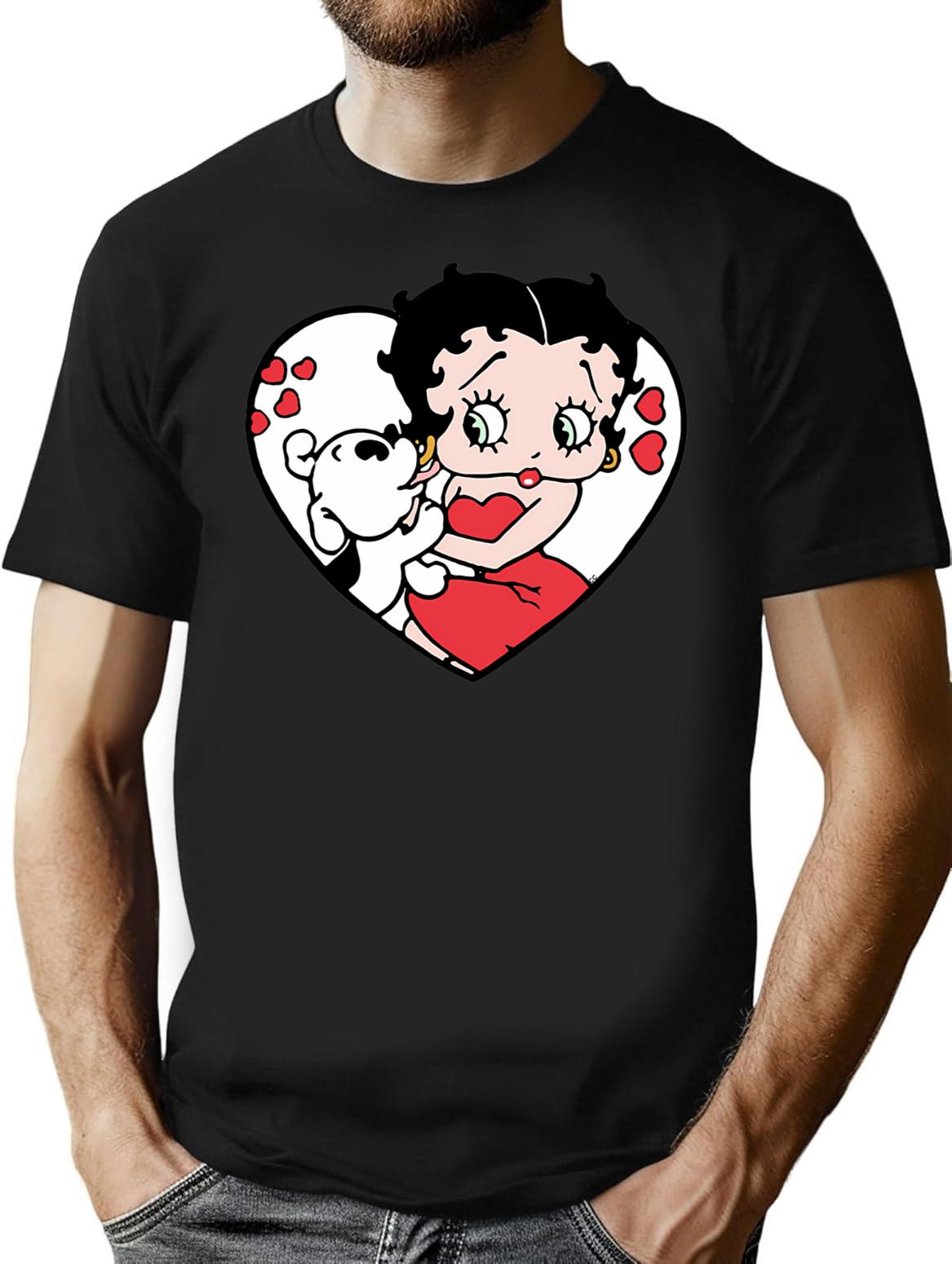 Cinta Anjing T-Shirt - Retro Graphic Tee for Men & Women - Black
