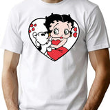 Cinta Anjing T-Shirt - Retro Graphic Tee for Men & Women - White