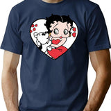Cinta Anjing T-Shirt - Retro Graphic Tee for Men & Women - Navy