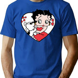 Cinta Anjing T-Shirt - Retro Graphic Tee for Men & Women - Blue