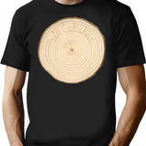 Circle Line T-Shirt - Retro Graphic Tee for Men & Women - Black