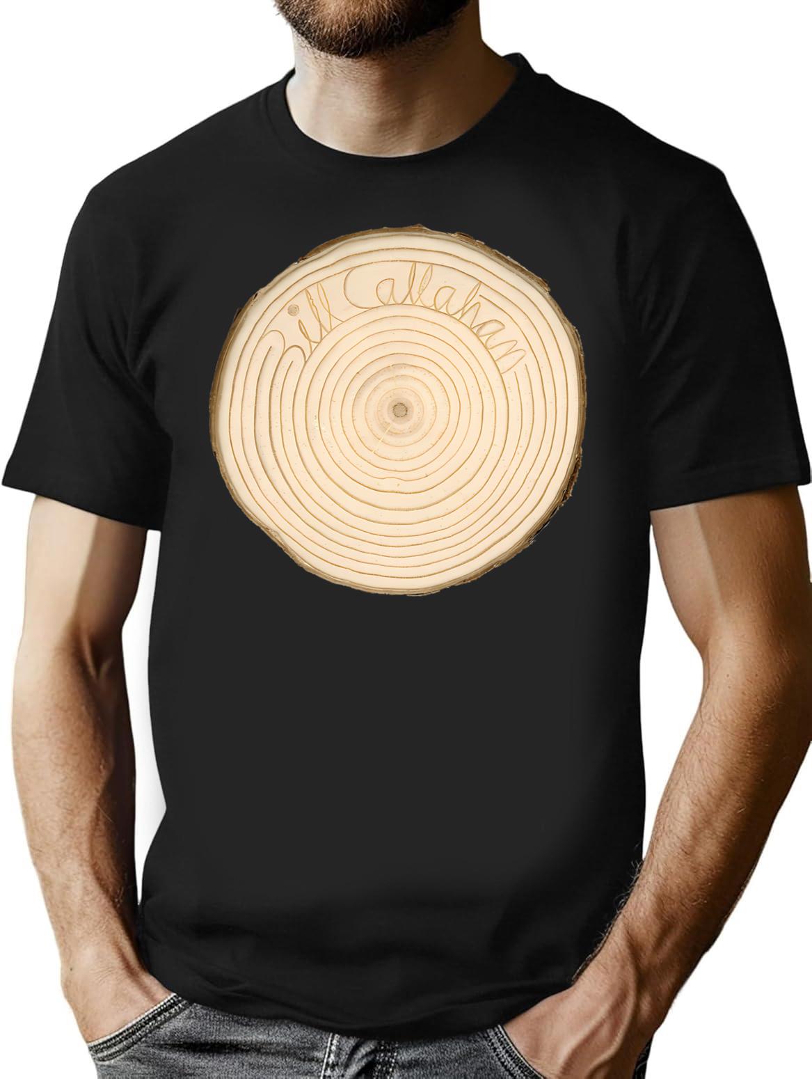 Circle Line T-Shirt - Retro Graphic Tee for Men & Women - Black